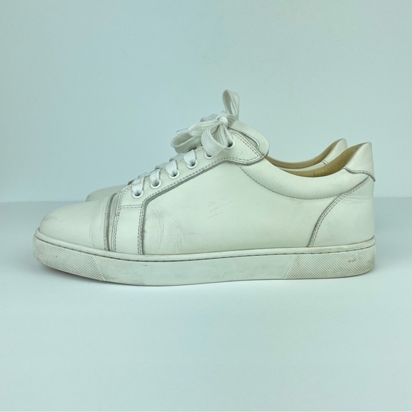 Christian Louboutin Vieira Flat Calf Bianco Women's 40 US 9.5-10 Leather White - Picture 4 of 16